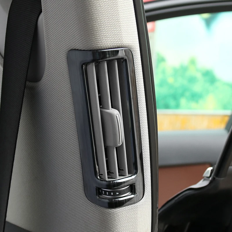 Автомобильный Стайлинг B столб Кондиционер AC блестящие выпускные накладки рамка