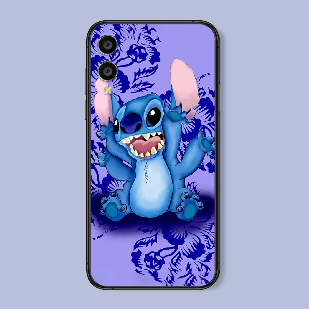 

Cute Stitch Phone Case For Huawei Honor 6A 7A 7C 8 8A 8X 9 9X 10 10i 20 Lite Pro Play black Cell Painting Shell Soft Waterproof