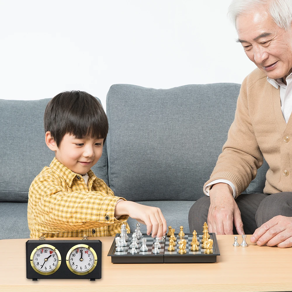 

Montessori Toys Chess Timer Professional Chess Clock Board Game Timing Tool Mechanical Chess Clock For Home Competition