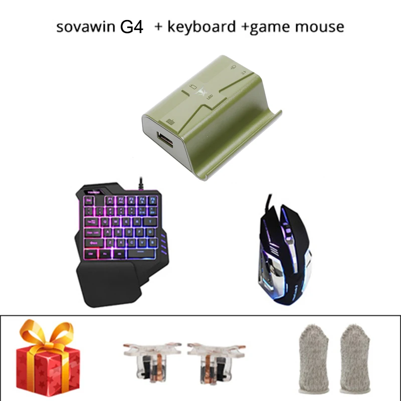 G4 Mouse Keyboard Sovawin G4 PUBG контроллер мобильный контроллер Bluetooth игровая клавиатура мышь конвертер проводной телефон геймпад Android для iPhone - Цвет: G4 Mouse Keyboard