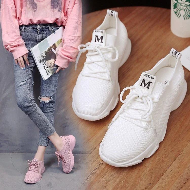 

Ins sports shoes female autumn student running shoes breathable Korean versatile sports shoes latest lightweight soft soled