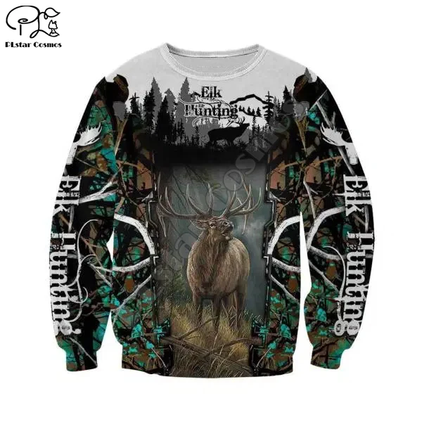 

PLstar Cosmos Newest Animal Tattoo Camo Deer Hunter Moose Hunting Tracksuit 3Dprint Unisex zipper/Hoodies/Sweatshirts/Jacket A12