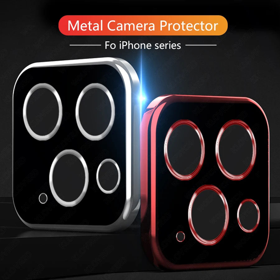 Металлический объектив для iPhone 11 Pro Max задняя защита экрана камеры чехол