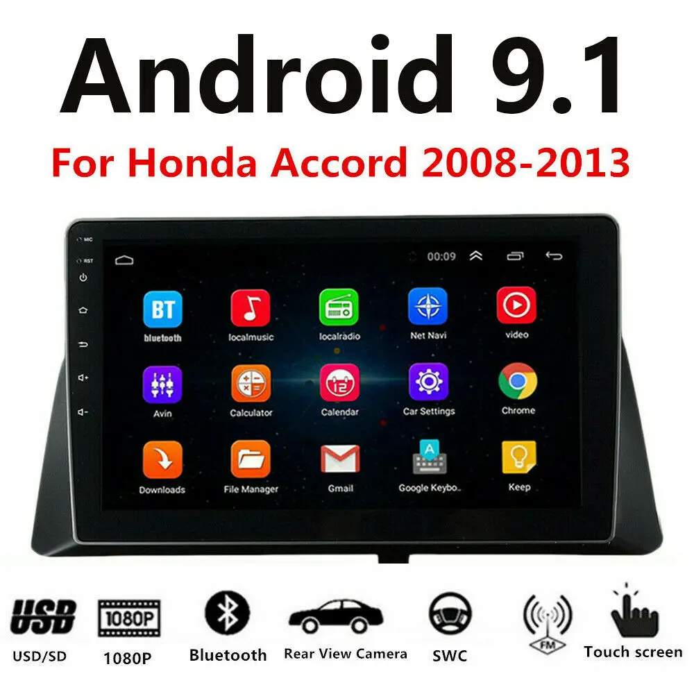 Автомобильная Мультимедийная система android 9 1 для honda accord 8 2008 2009 2010 2011 2012 2013