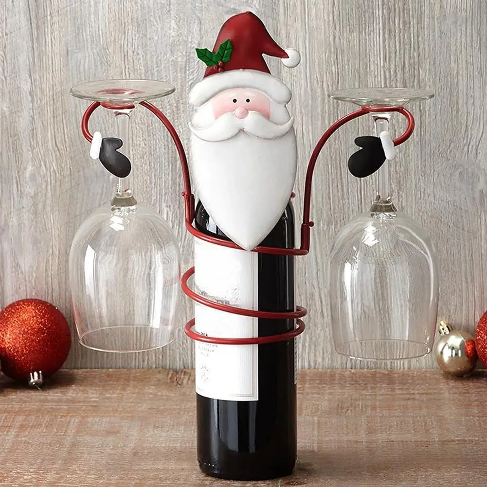 

Christmas Tree Desktop Wine Glass Rack Simple Holder Goblets Table Dinning Shelf Storage Drain Cup Y5l7