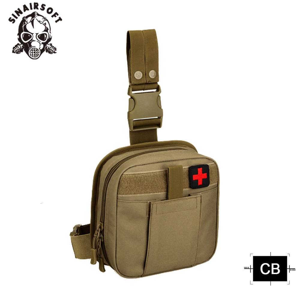 Tactical Leg pouch West bag Waterproof Military Molle system First Aid Set Medical Pouch Hiking Hunting Trekking Bag | Спорт и