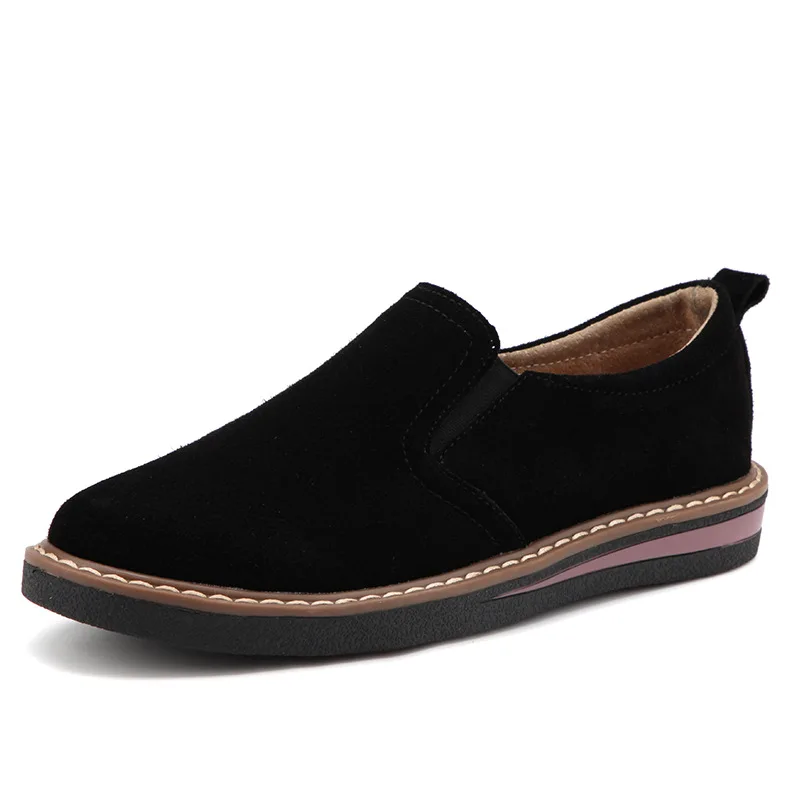 

Women Flat Shoes Round Toe Slip on Oxford Shoes Woman Genuine Leather Pigskin Brogue Women Shoes Free Shipping 778