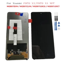 6 67 lcd for poco x3 pro lcd touch screen for xiaomi poco x3 nfc display mzb9216eu lcd for xiaomi pocox3 lcd display m2007j20cg