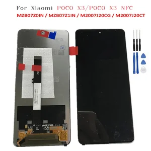 6 67 lcd for poco x3 pro lcd touch screen for xiaomi poco x3 nfc display mzb9216eu lcd for xiaomi pocox3 lcd display m2007j20cg free global shipping