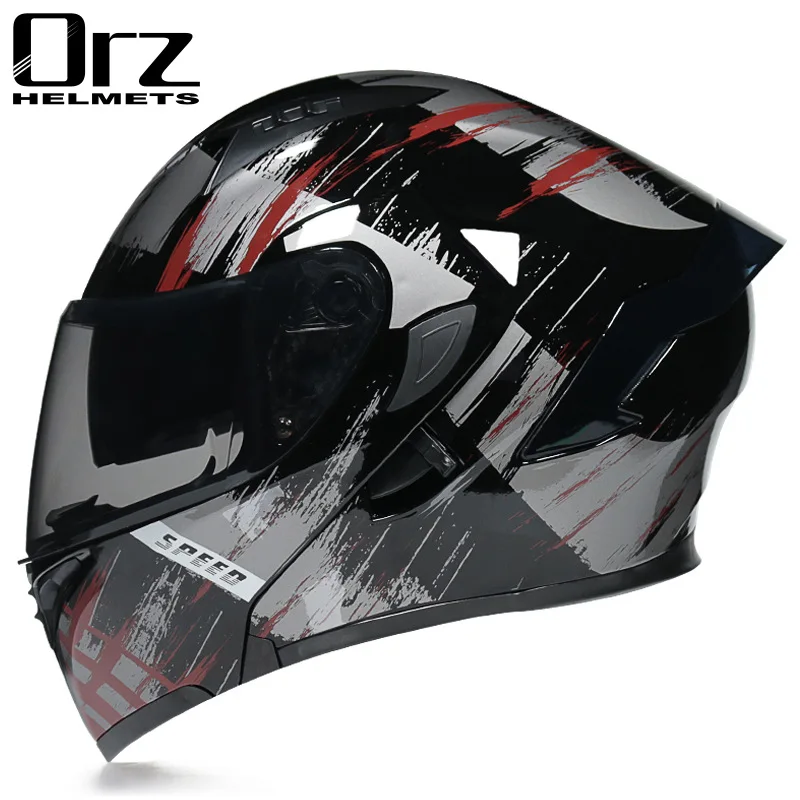 

2 gifts High Quality Racing Flip Up Motorcycle Helmets Helmet Abs Full Face Motorcycle Helmets Helmet Dot Approved casco