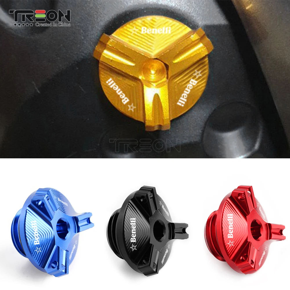

For BENELLI Leoncino 500 200 TRK 502 BJ250 BJ500 TNT 125 300 600 Motorcycle Accessories CNC Engine Oil Filler Plug Cover