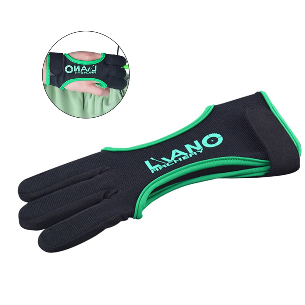 

Archery 3 Fingers Hand Guard Glove Safety Archery Gear for Recurve Compound Bow Shooting Slingshot Hunting Hand Protector