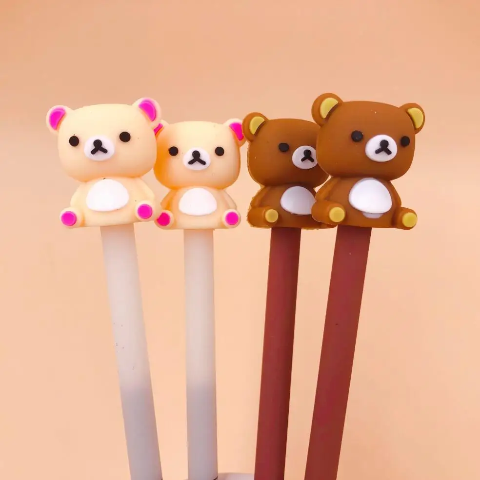 2 шт./партия Rilakkuma Детская гелевая ручка подпись ручка Escolar Papelaria школьные офисные принадлежности рекламный подарок