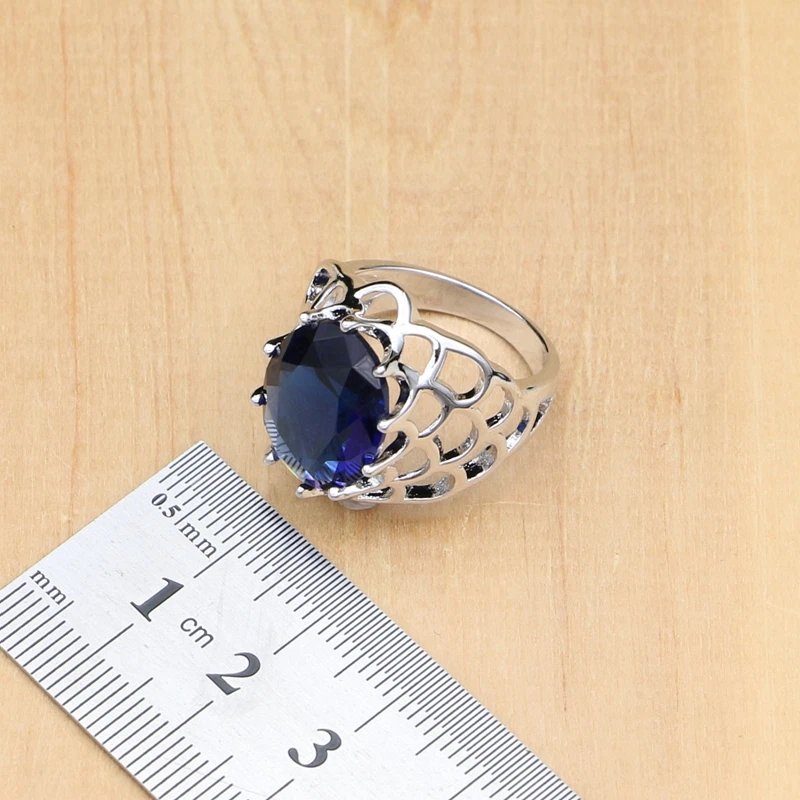 Комплект из колье и серёг серебра 925 пробы | Украшения аксессуары