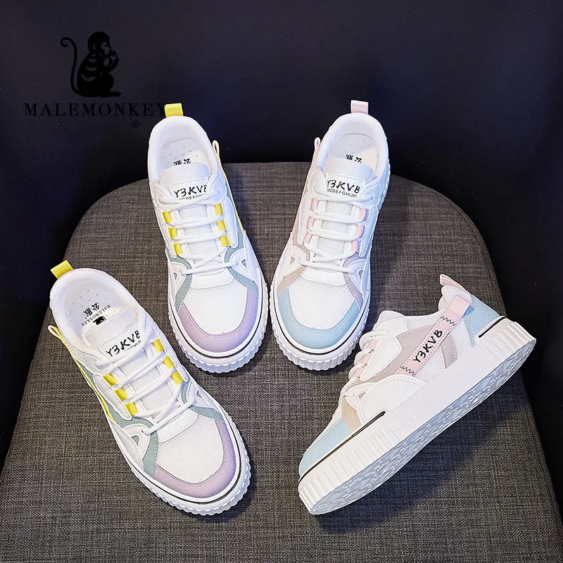 

Women Flat Shoes 2021 Casual Sneakers Designer Sport Walking Running Summer Breathable Comfortable Platform Ladies Shoes