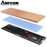 ampcom m 2 hard disk heatsink aluminum solid state drives cooling heatsink thermal pad for nvme m2 ngff 2280 pci e ssd
