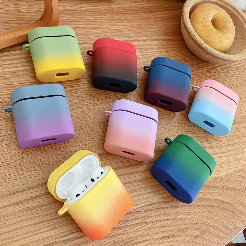 Gradient Earphone Case For Xiaomi MI Air 2 / 2s Hard PC Wireless Bluetooth Headset Protective Cover for Mi Air2s mi cover | Электроника