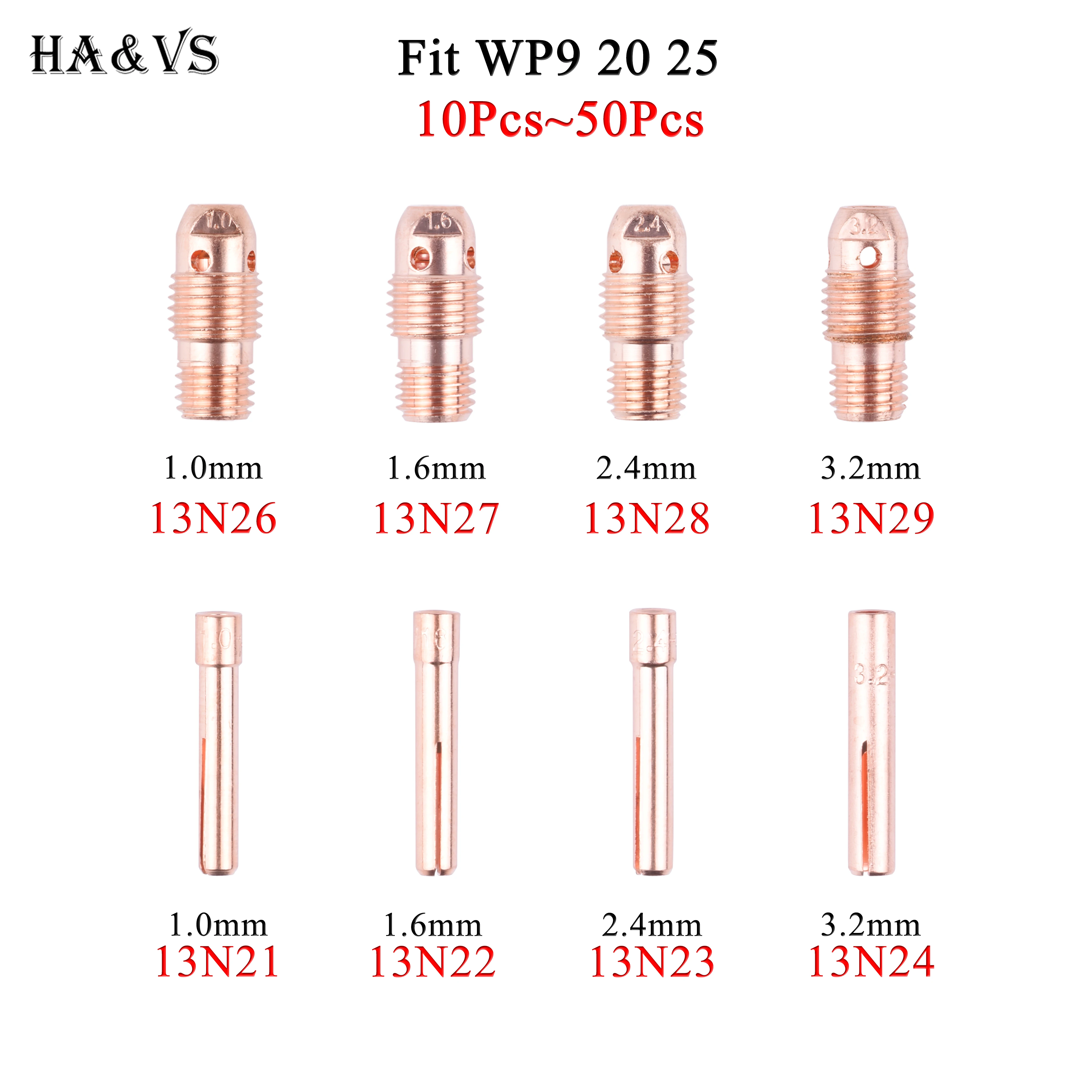 10-20 шт. 1 0/1 6/2 4/3 2 мм Цанга и корпус цанги 13N21 13N22 13N23 13N24 13N26 13N27 13N28 13N29 для горелки TIG WP9