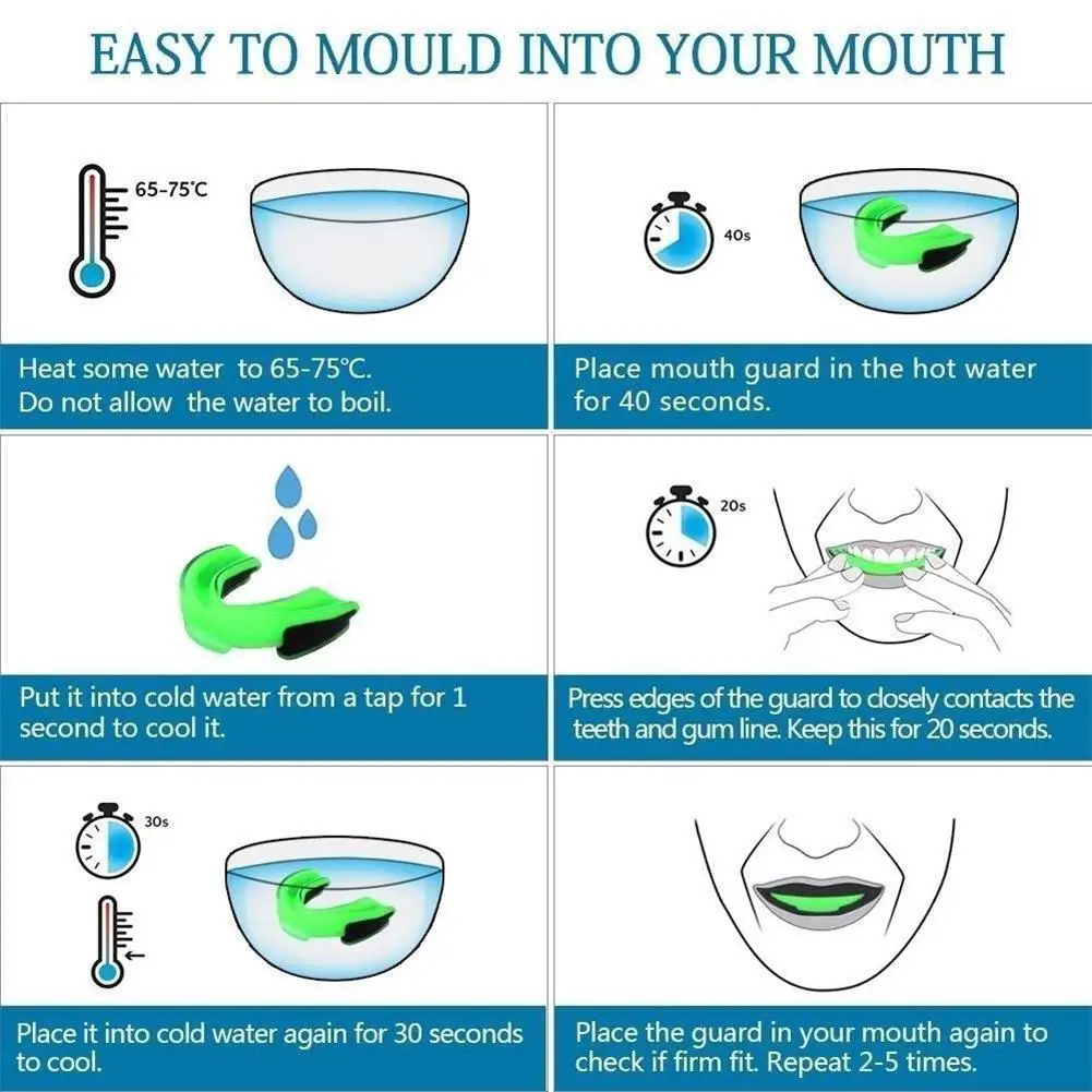

Wear-resistant Sports Mouth Guard Teeth Protector for Boxing Karate Taekwondo