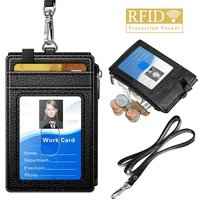 10pcslot neckband lanyard card set for business card holder leather id card holder bank card holder bus card case holder