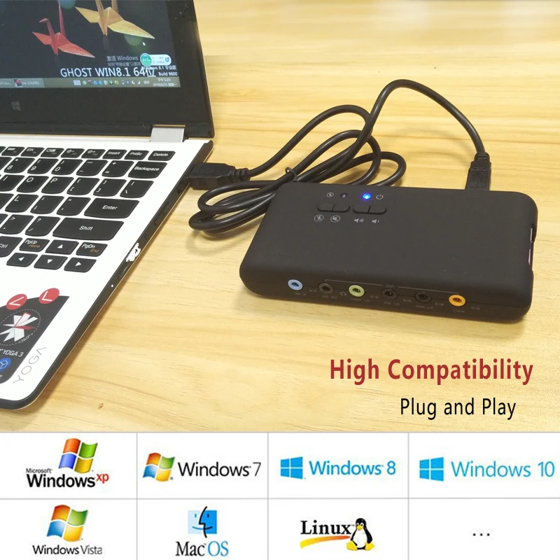 звуковая карта hugepalm usb 71 плата рас