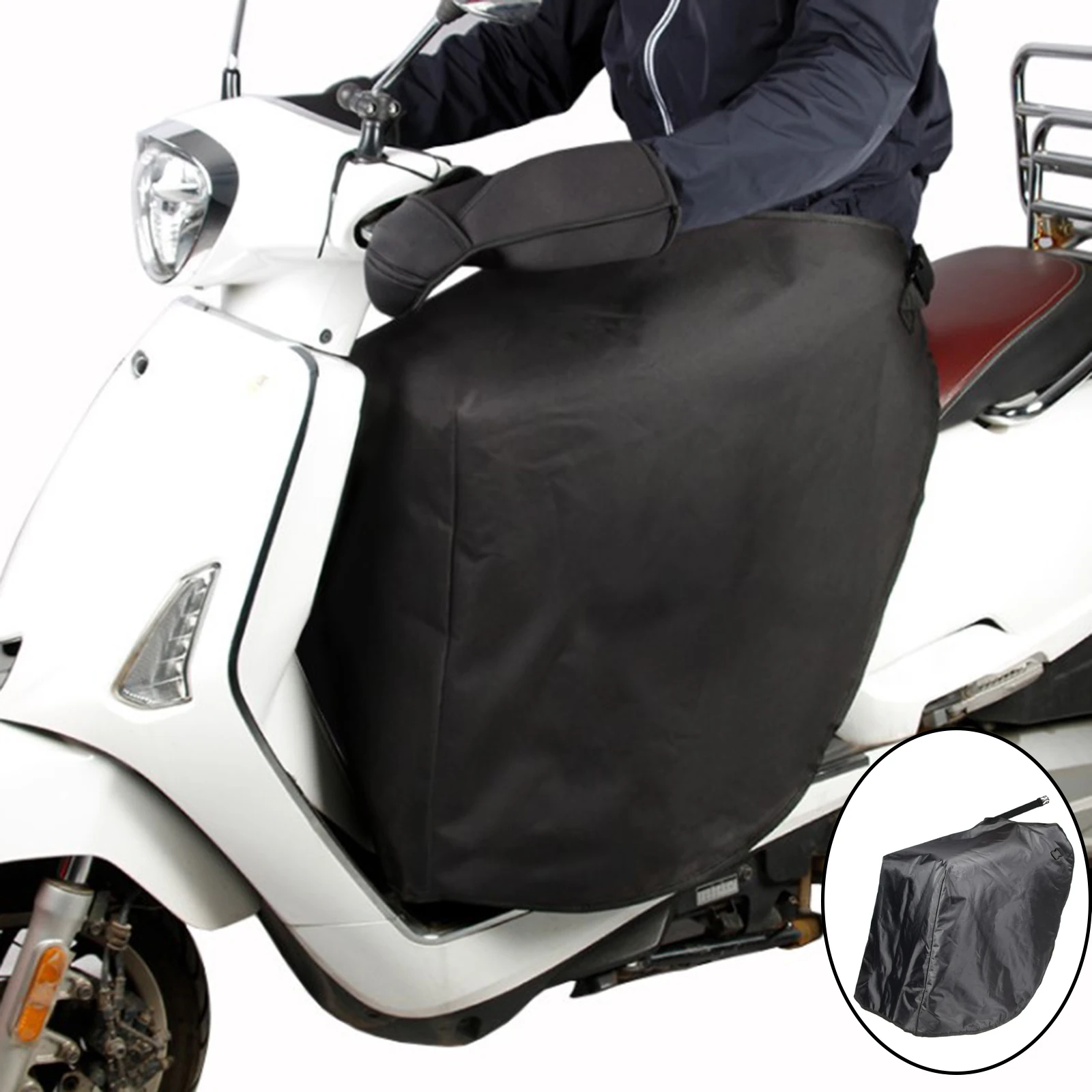 

Универсальная накладка на ногу для скутеров, защита от дождя, ветра, холода, влаги, защита колена, ветрозащитное зимнее одеяло для мотоцикло...