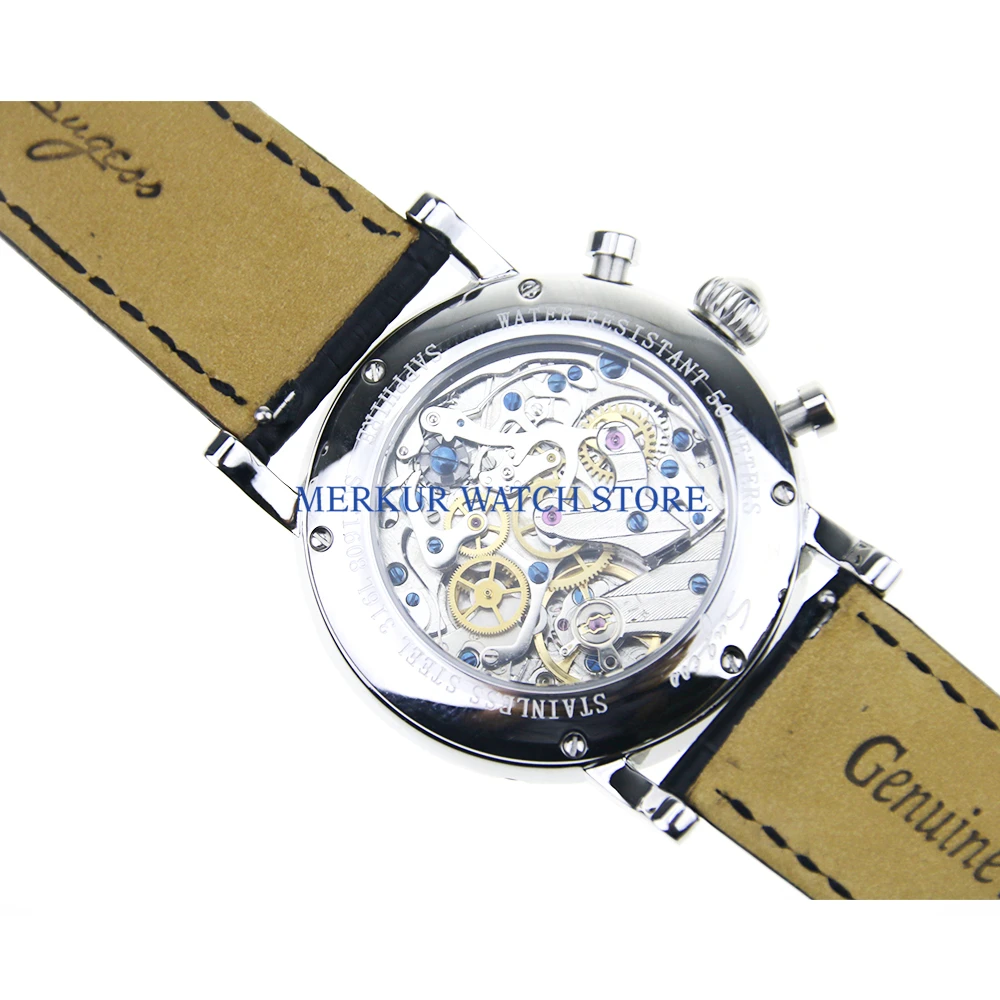 Sugess мужские часы механический хронограф летчик 1963 платье Тяньцзинь движение St1908