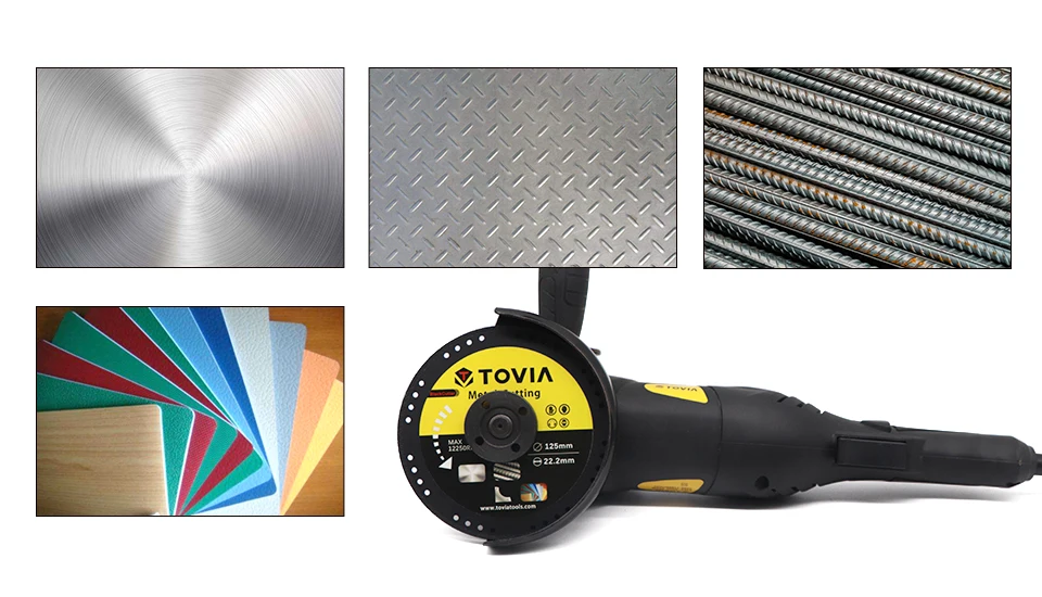 TOVIA BlackCutter 125*22мм Алмазный Диск по Металлу стали и нержавеющей стали для УШМ или Балкарки или угловой шлифовальной машины безопасный дизайн меньше искр тонкий диск толщиной 1.2мм