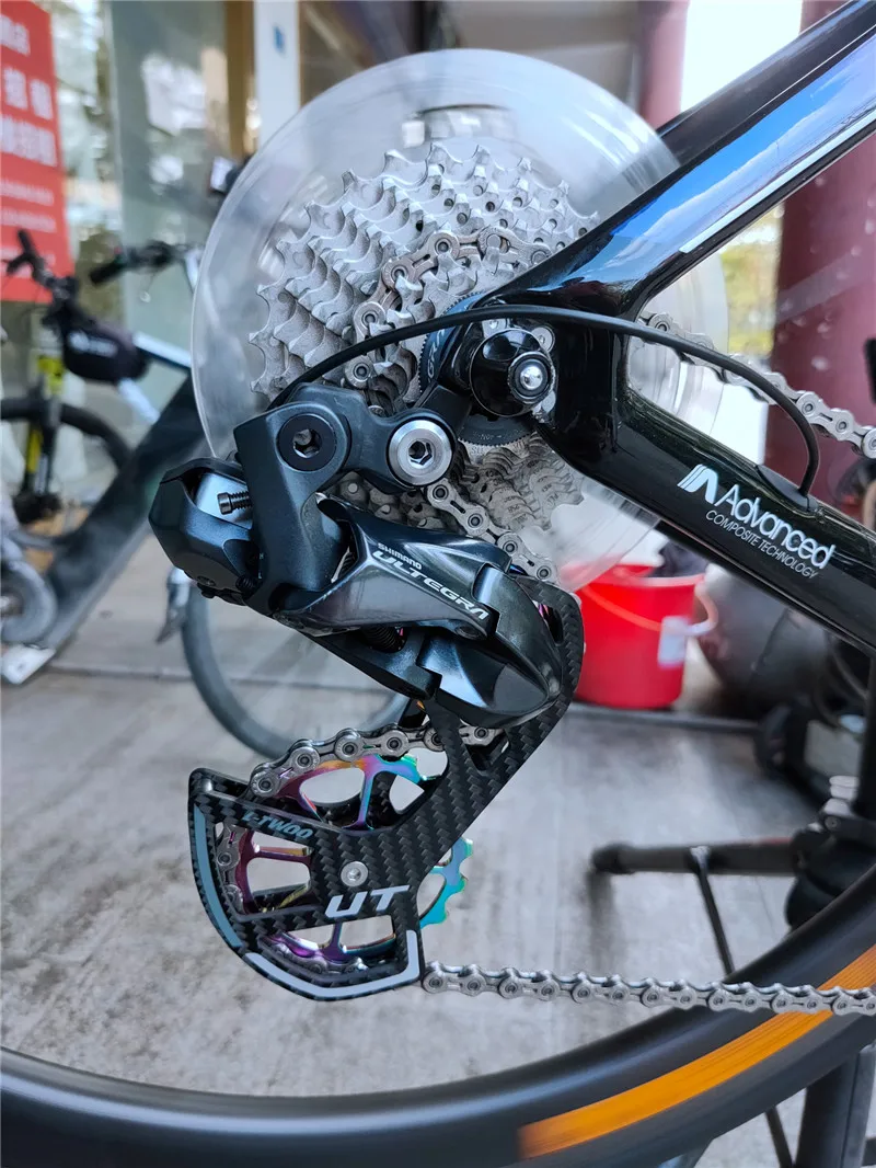 17т цветной дорожный керамический подшипник шкив из углеродного волокна Радужный