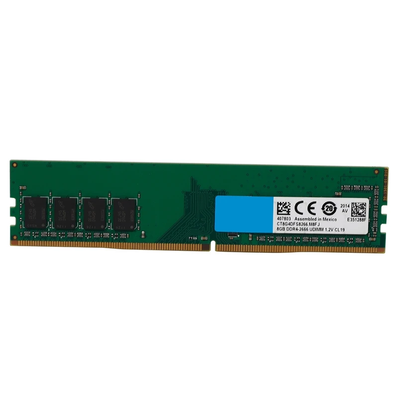 

8 Гб планшетный ПК Оперативная память для компьютера DDR4 PC4 2666 МГц CL19 Настольный DDR4 материнская плата 288-Pin UDIMM оперативной памяти