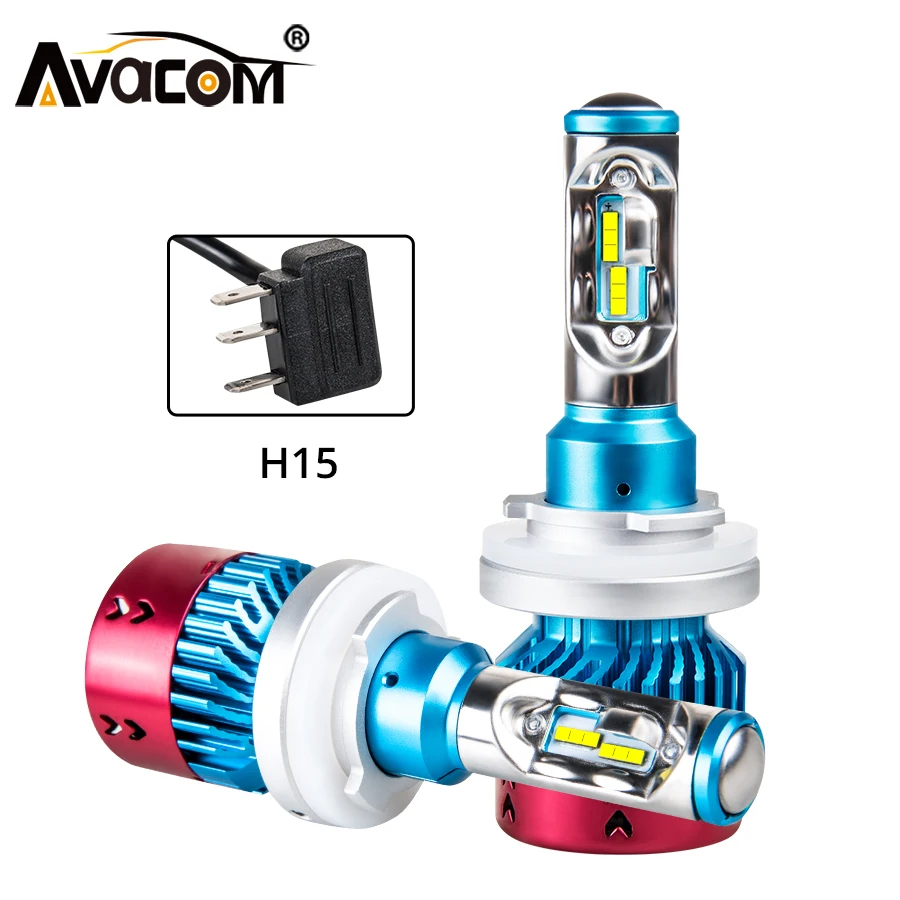 Светодиодный мини комплект Avacom H15 с турбонаддувом лм 12 В автомобильные фары лампа