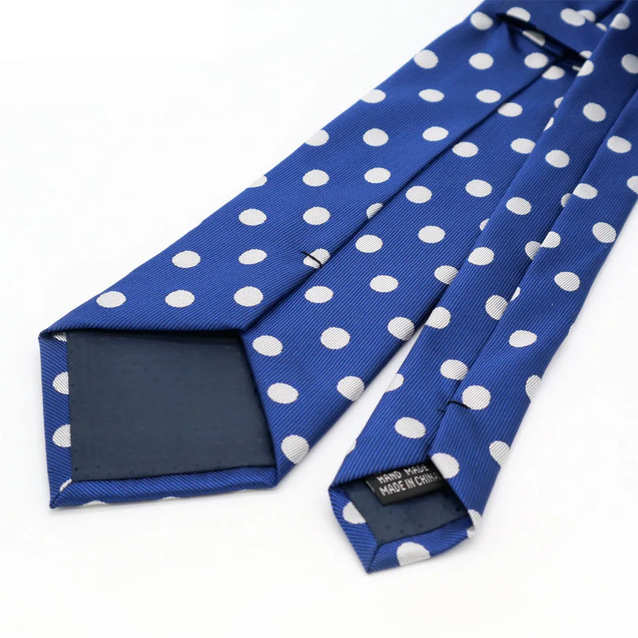 Роскошный мужской галстук в горошек 11 цветов 8 см из 100% шелка жаккардовый