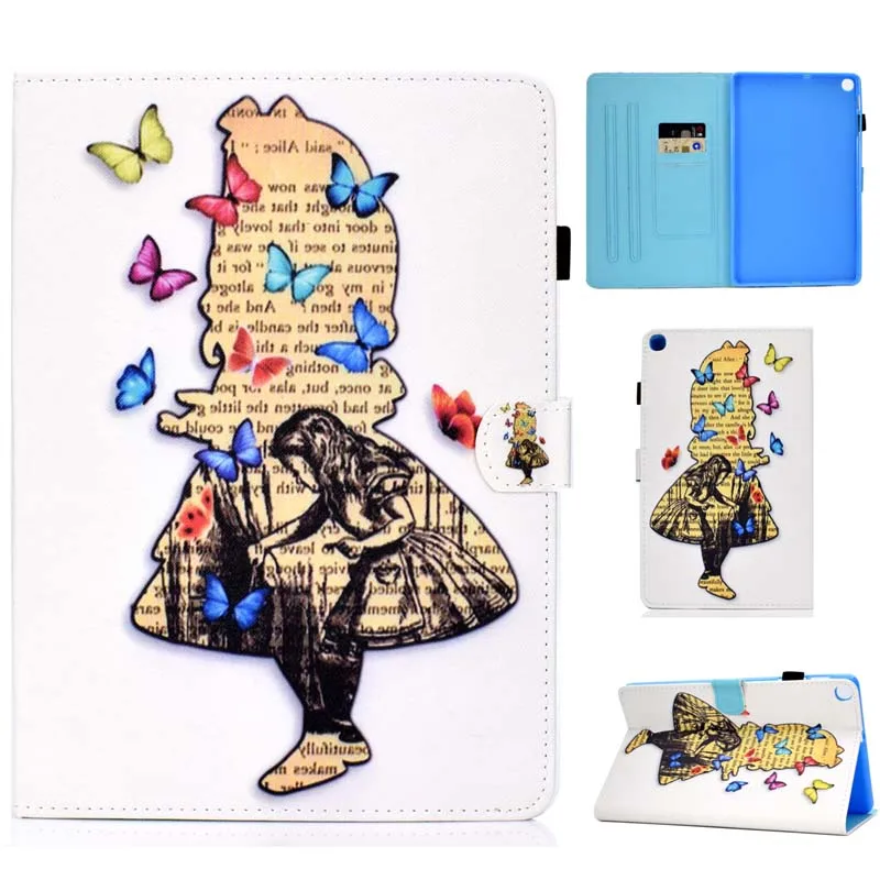 Case Кожаный чехол с откидной крышкой для Samsung Galaxy Tab A 10,1 SM-T510 SM-T515 T510 T515, чехол для планшета Tab A 10,1 '' - Цвет: Case