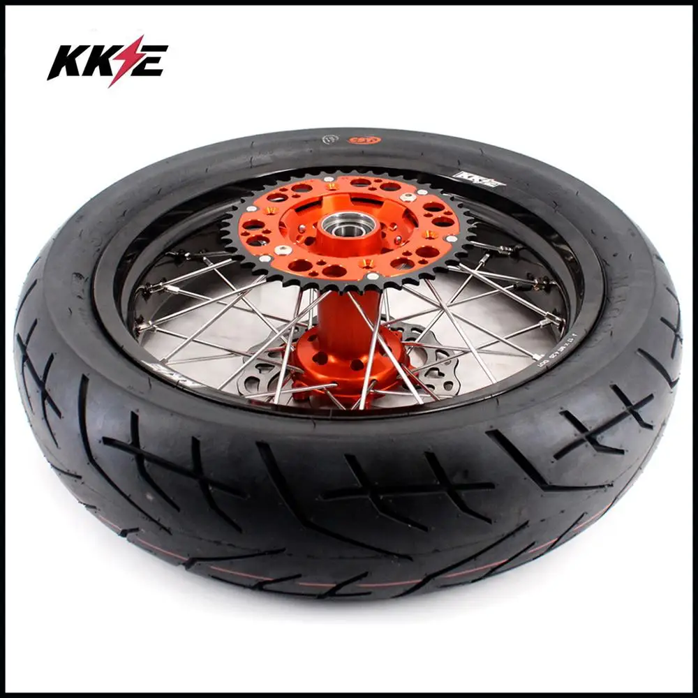 KKE 3 5/5 0 супер мотард мото колеса CST шины набор для KTM SXF XC W XCF EXC 125 150 200 250 300 350 450 500 505 03