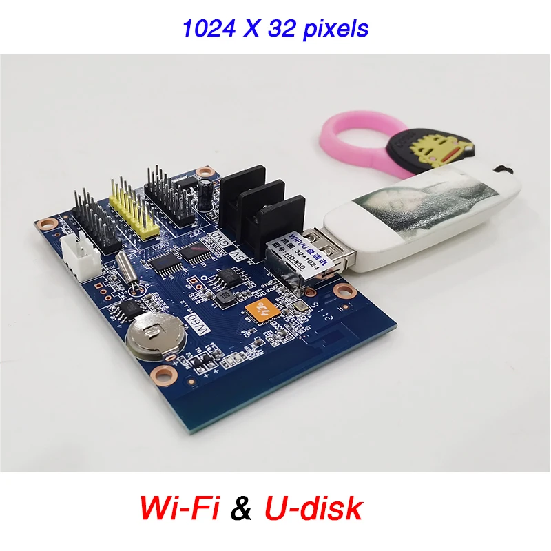 Huidu HD-W60 один двойной Цвет Поддержка карт флеш-накопителей + Wi-Fi светодиодный