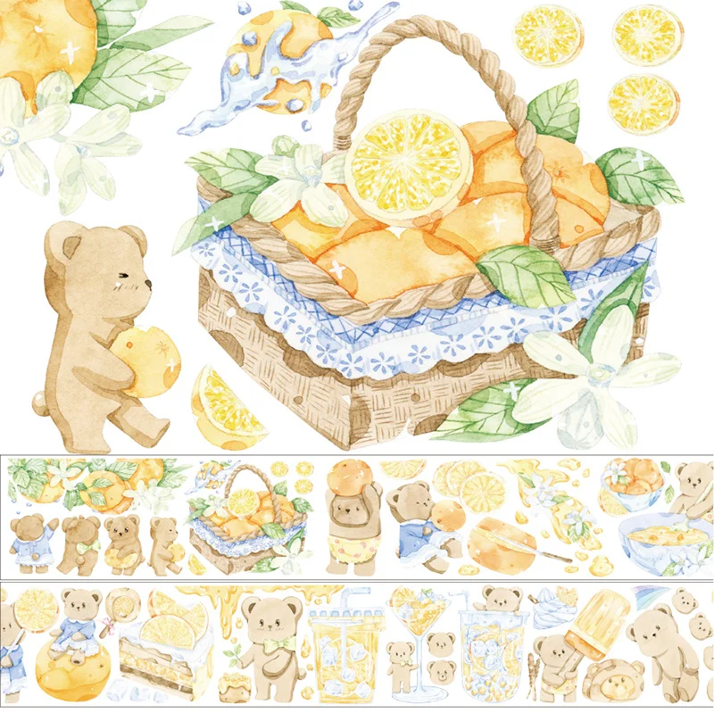 

New Ovely Bear Honey Washi PET Tape Decoration Sticker