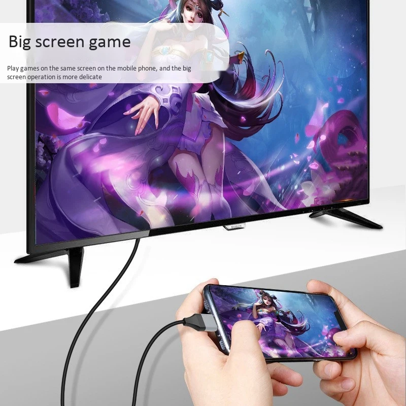 

8Pin to HDMI-compatible Cable Converter to HDMI Cable Adapter USB Charging Cable 1080P 720P HD 4K HDTV Video D30 for iPhone iPad