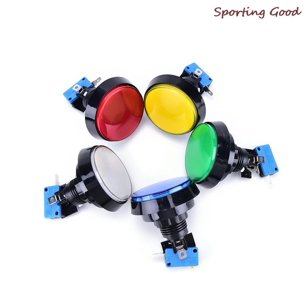 Новая светодиодная лампа 60 мм большая круглая аркадная видеоигра игрок с