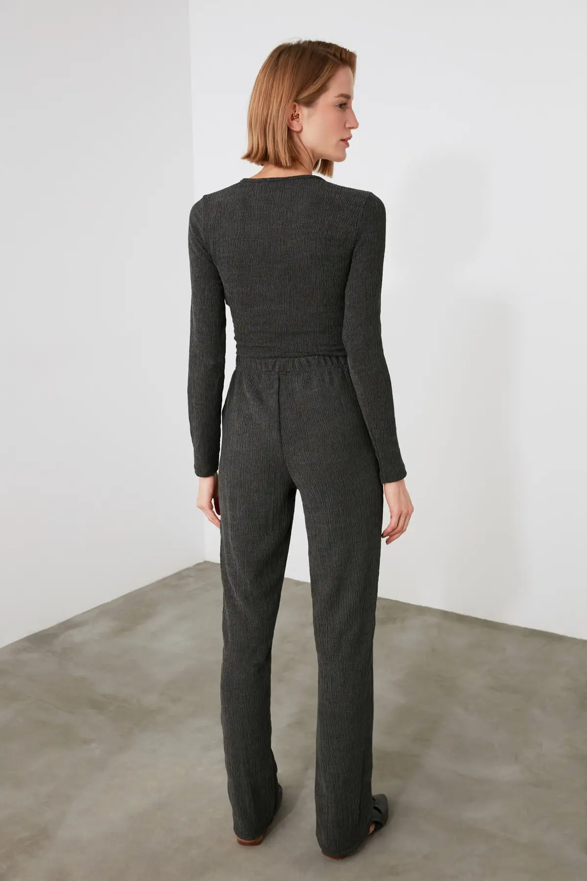 

Trendyol Crop Knit Bottom-Top Suit TWOAW21AU0222