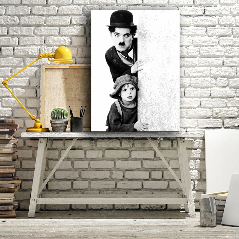 Домашний декор Картина на холсте картины принты черно белый классический фильм