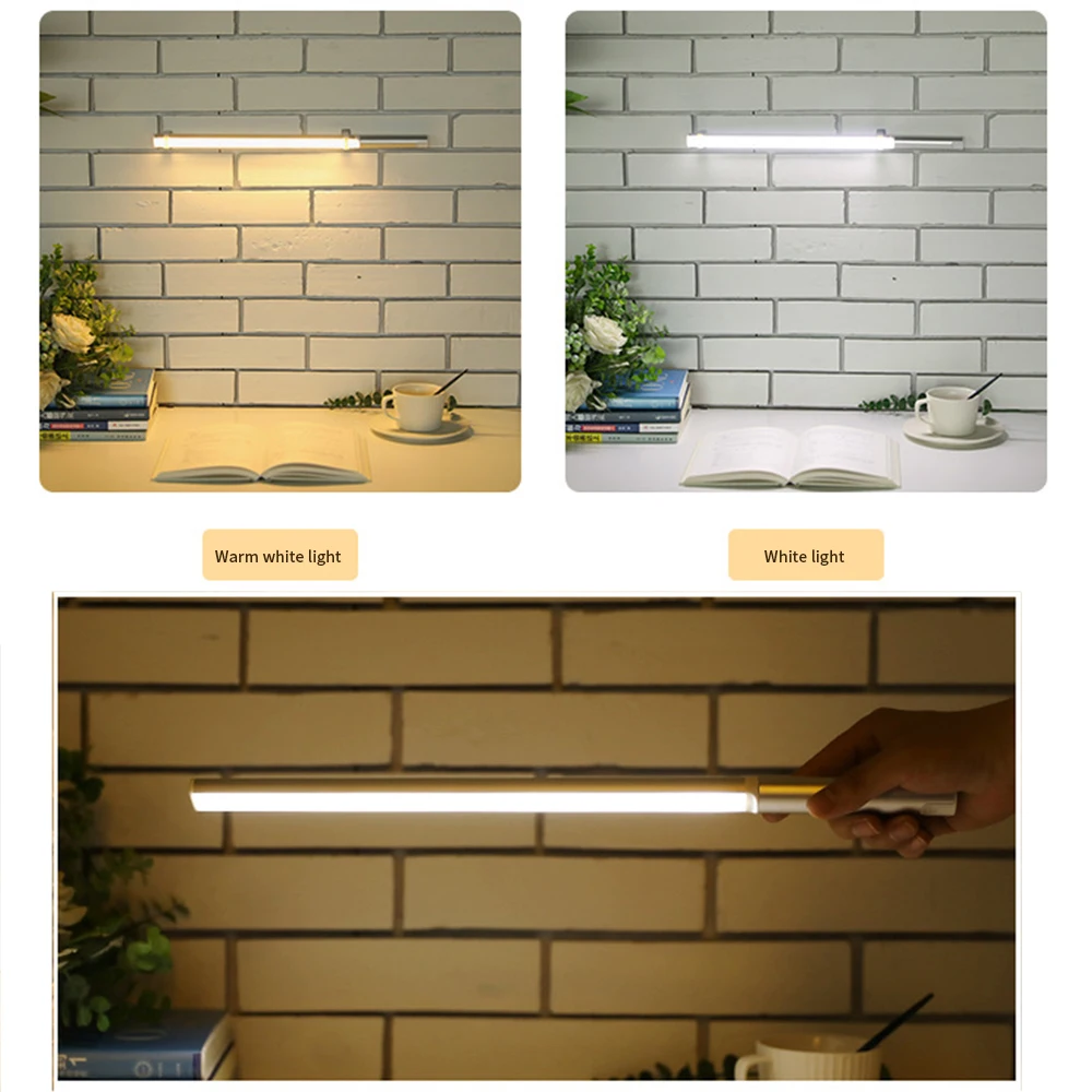 

40 LED Eye Protection Night Lamp Closet Light USB Rechargeable Stick-on Wardrobe Light with Magnetic Strip 3 Gears Wireless Lamp