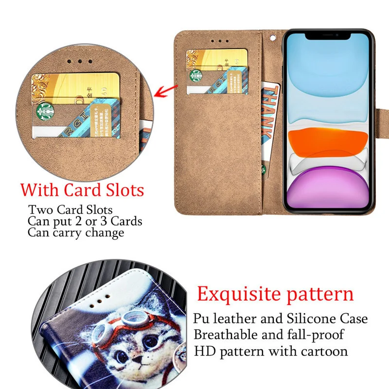Wallet Cover For Xiaomi Redmi Note 2 3 Pro 3X 3S 4 Prime 4A 4X Note 4 Global S2 Y2 Leather Book Shell Coque Hoesje Phone Cases