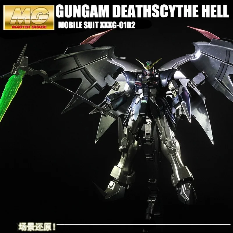 

Bandai Metal Coloring MG 1/100 Deathscythe Hell EW Hell Death Change Gundam Toy18cm PVC Model Transformers Toys