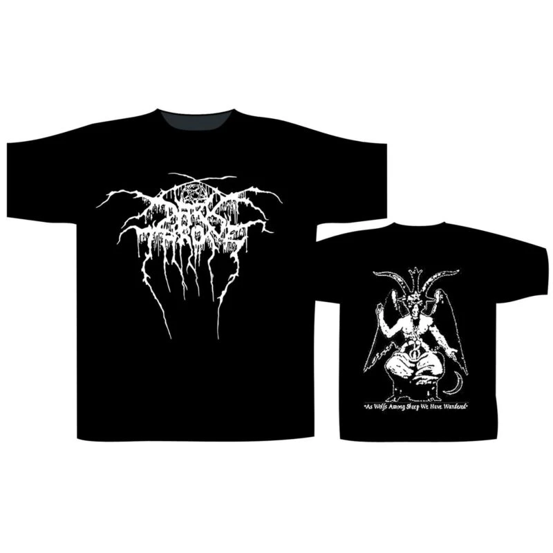 Футболка с логотипом Darkthrone Baphomet XXL футболки в стиле Блэк металл|Мужские футболки|