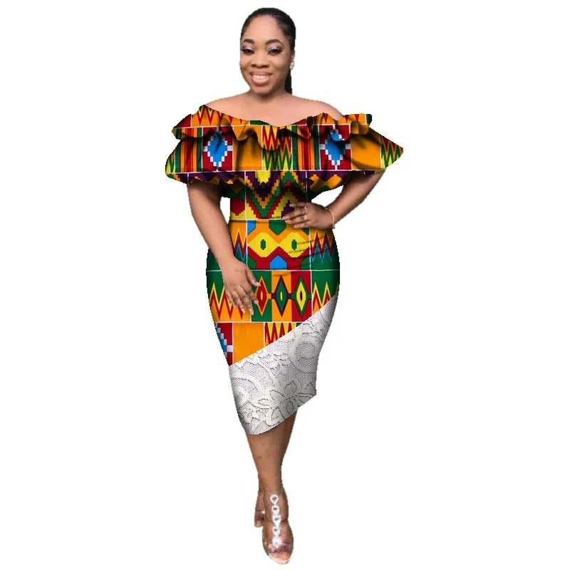 Африканское платье африканская одежда для женщин модные восковые платья из
