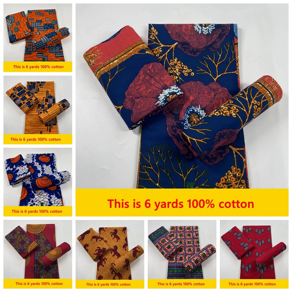 Новое поступление воск Анкары 100% хлопок Африканский принты ткань настоящий