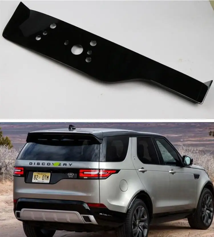 

ABS Black Rear Trunk Tail Door License Bottom SVR Frame Cover For Land Rover Discovery 5 2017 2018 2019 2020 2021