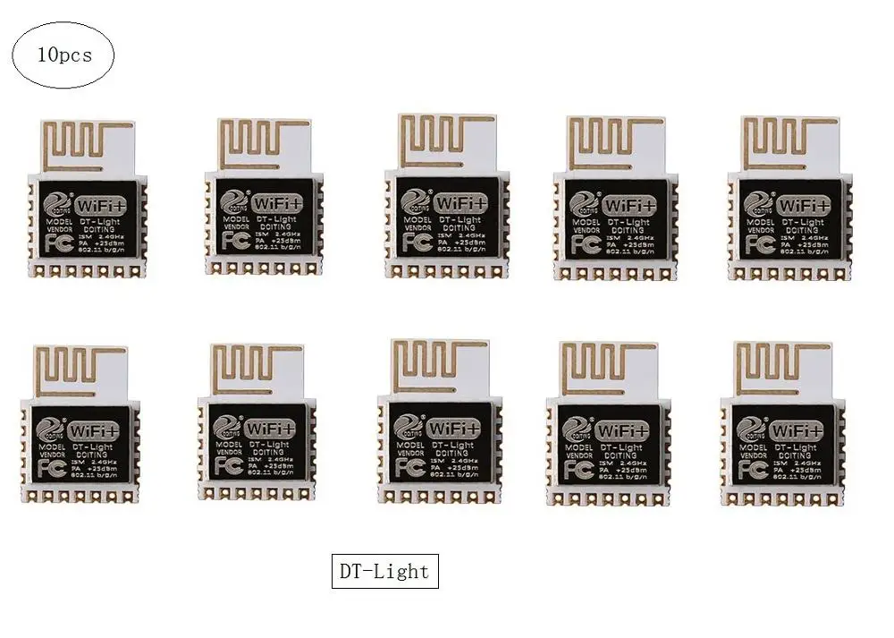 10 шт. DT-светильник (DMP-L1) для WiFi умная Светодиодная лампа ESP8285 Беспроводной модуль