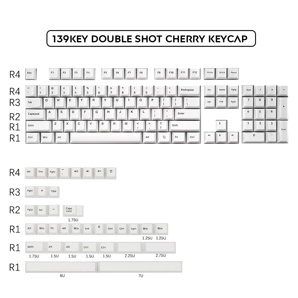 

160 Keys Cherry Profile Olivia PBT Keycap Thick For Filco CHERRY Ducky iKBC Mechanical Gaming Keyboard