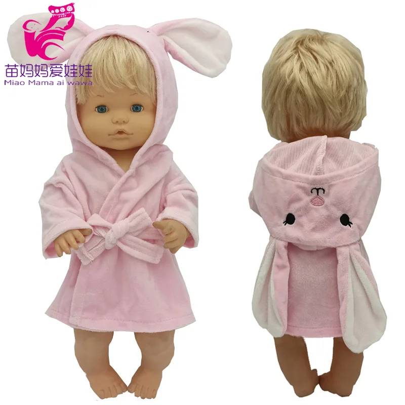 

Nenuco Baby Doll Clothes Ropa Y Su Hermanita 17 Inch Baby Sister Doll Pink Rabbit Bathrobe Outwear